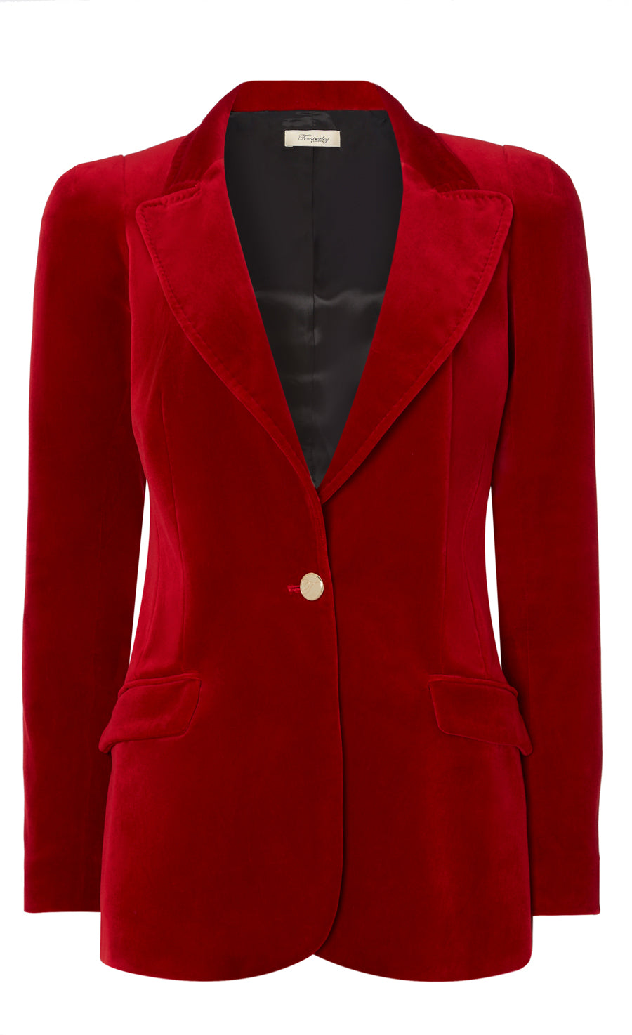 Clove Velvet Jacket - Scarlet