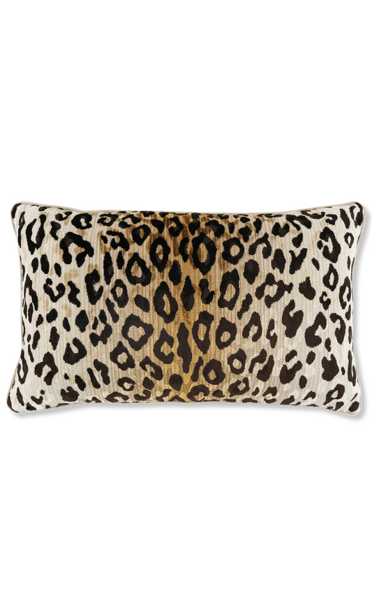 Mimi Velvet Rectangle Cushion - Tan