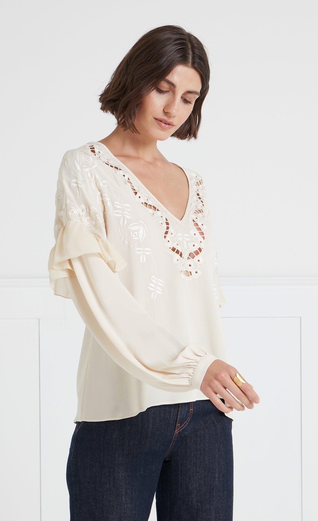 Daphne Blouse - Cream