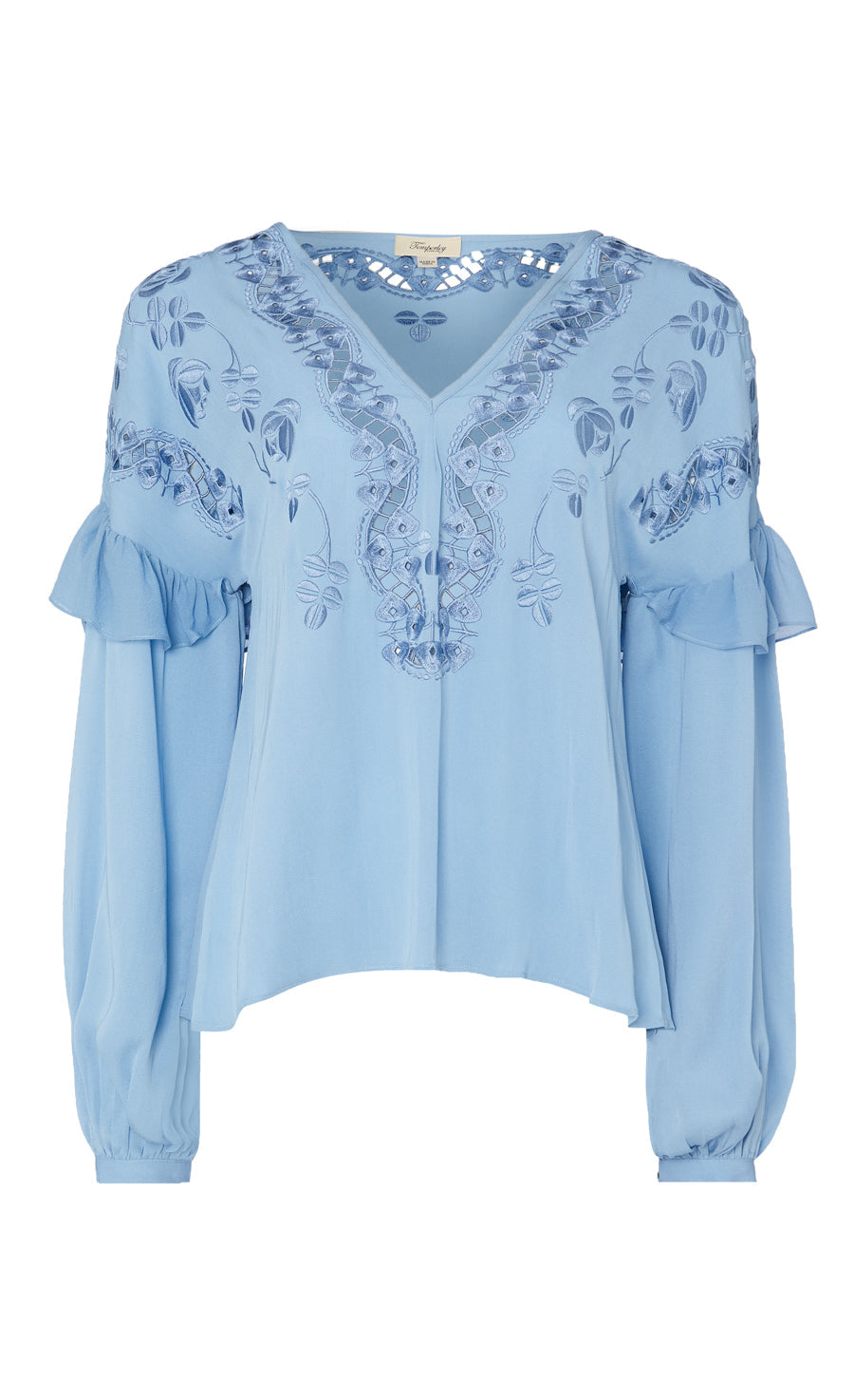 Daphne Blouse - Wedgewood Blue