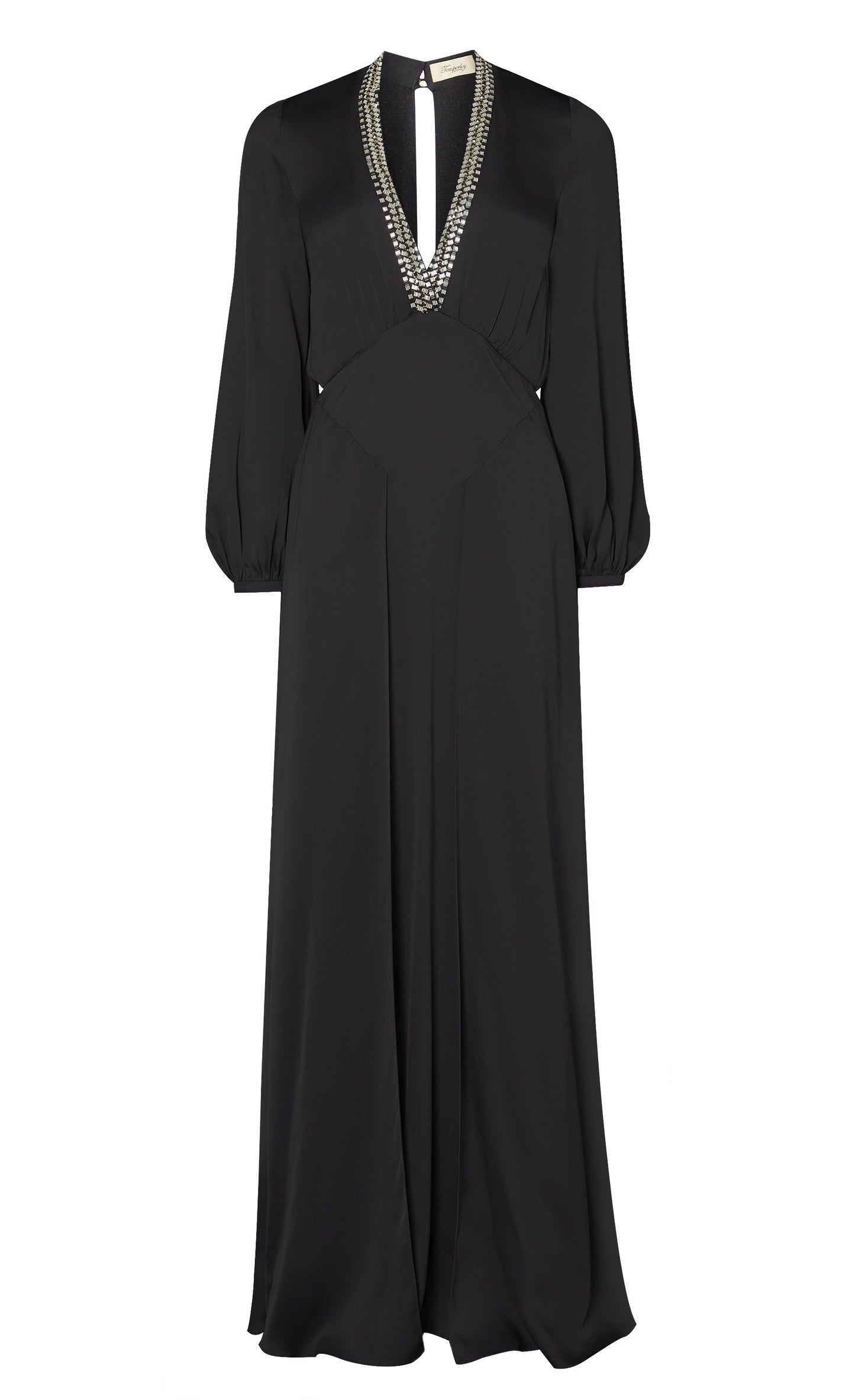 Nina Sleeved Gown - Black