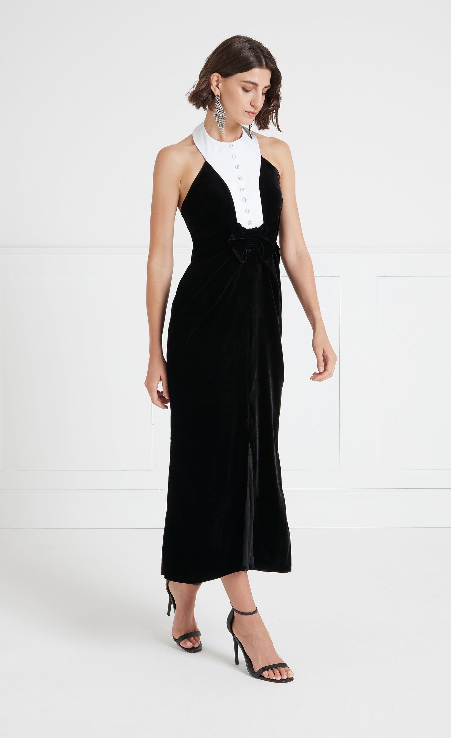 Ashcombe Bib Dress - Black